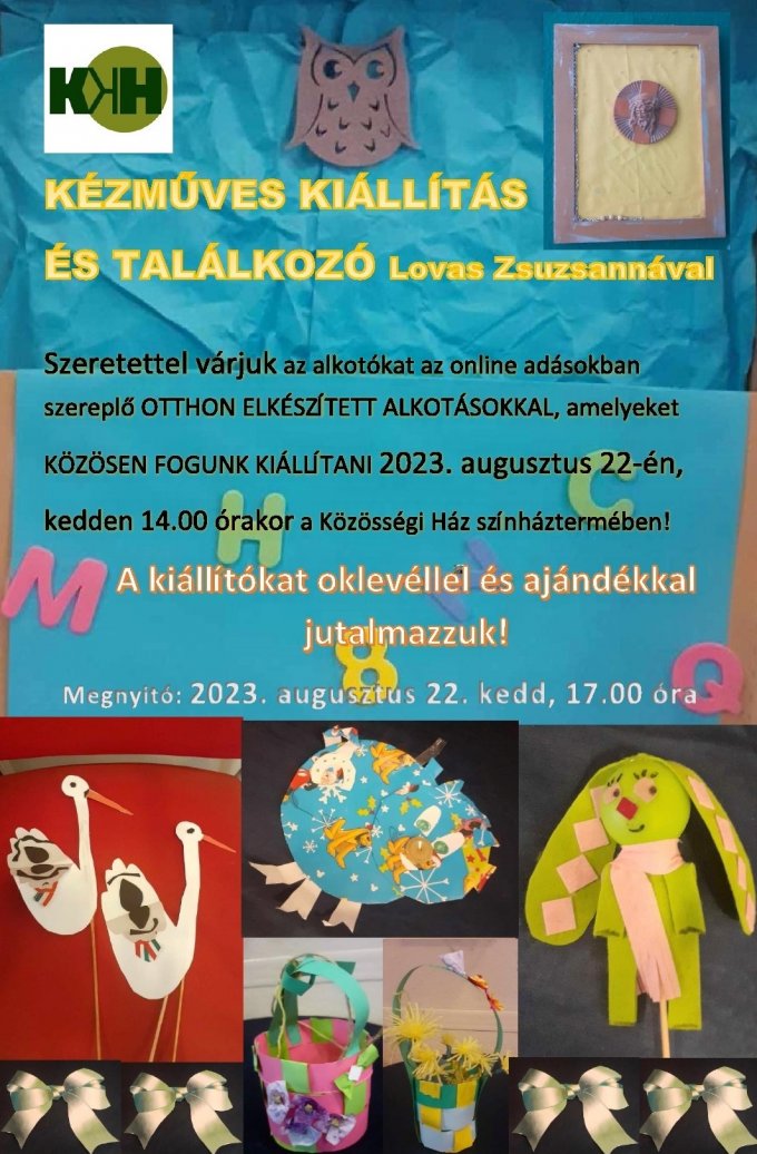 Kézműves kiállítás és találkozó Kézműves kiállítás és találkozó
